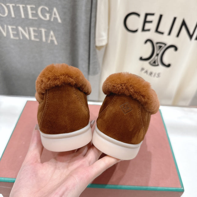 LP 25S SUMMER CHARMS WALK LOAFERS IN BURNT ORANGE SUEDE AND FLEECE