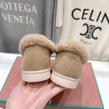 LP 25S SUMMER CHARMS WALK LOAFERS IN LIGHT BEIGE SUEDE AND FLEECE