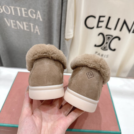 LP 25S SUMMER CHARMS WALK LOAFERS IN LIGHT BROWN SUEDE AND FLEECE