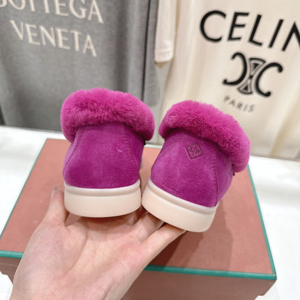 LP 25S SUMMER CHARMS WALK LOAFERS IN FUCHSIA SUEDE AND FLEECE