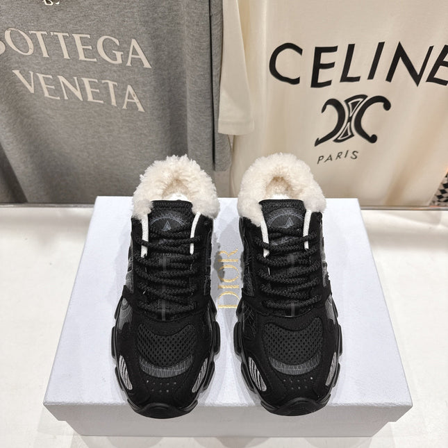 DIOR CHRONO SNEAKER 25S IN BLACK SUEDE AND MESH FABRIC STYLE 6