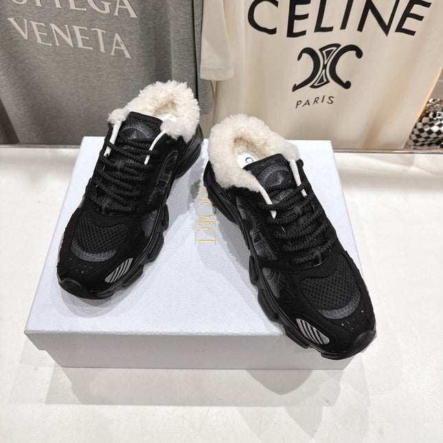 DIOR CHRONO SNEAKER 25S IN BLACK SUEDE AND MESH FABRIC STYLE 6