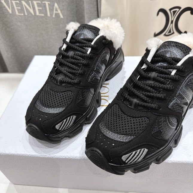 DIOR CHRONO SNEAKER 25S IN BLACK SUEDE AND MESH FABRIC STYLE 6