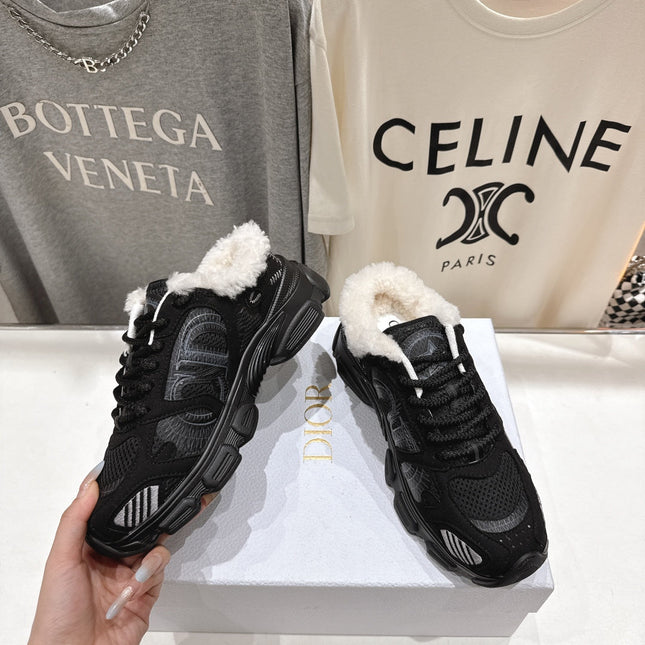 DIOR CHRONO SNEAKER 25S IN BLACK SUEDE AND MESH FABRIC STYLE 6