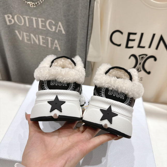 DIOR CHRONO SNEAKER 25S IN BLACK LAMBSKIN AND MESH FABRIC STYLE 4