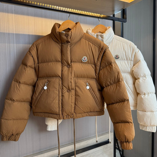 MONCLER 25S CONVERTIBLE JACKET IN BROWN 035