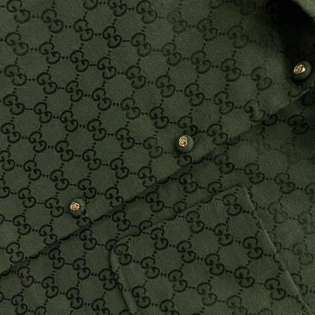GUCCI SHORT-SLEEVE LAPEL SHIRT STYLE 100