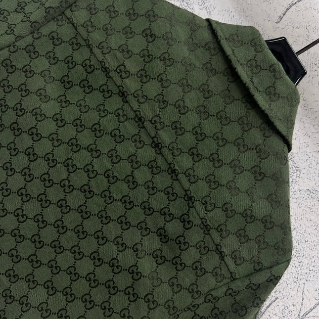 GUCCI SHORT-SLEEVE LAPEL SHIRT STYLE 100
