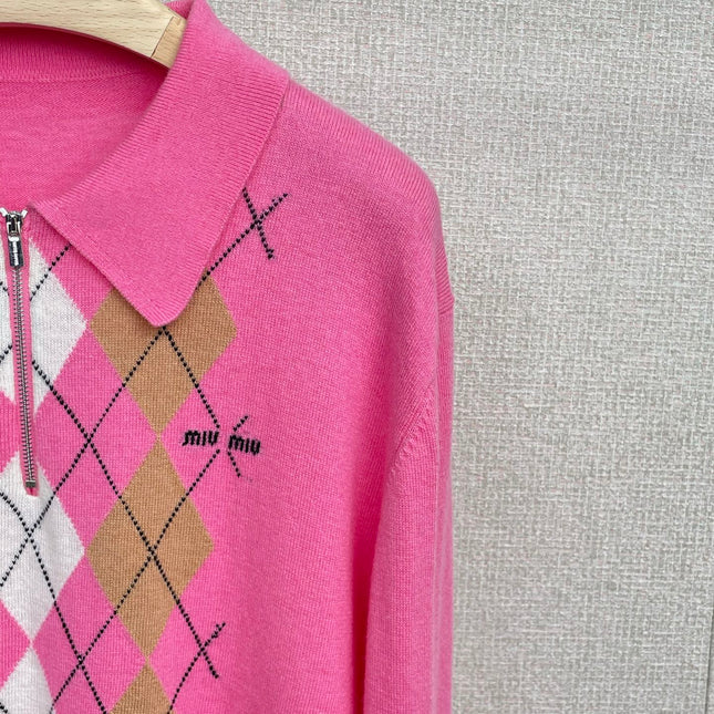MIUMIU KNIT POLO SHIRT STYLE 63
