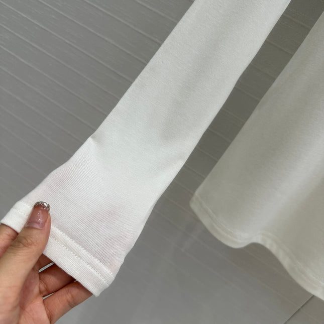 Loewe Long-sleeve T-shirt White Lyocell