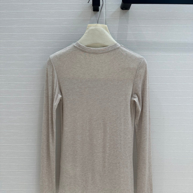 Loewe Long-sleeve T-shirt Gray Lyocell