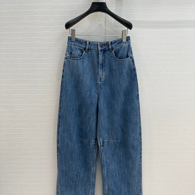 Loewe 25 Sickle Jeans Blue Denim Cotton