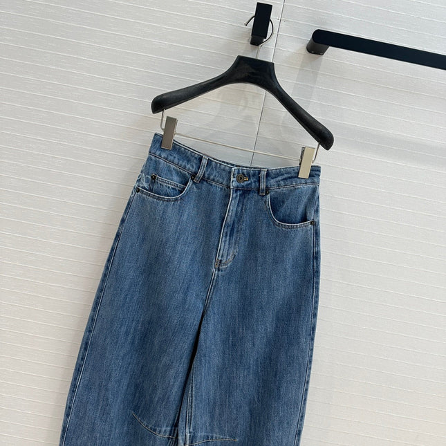 Loewe 25 Sickle Jeans Blue Denim Cotton