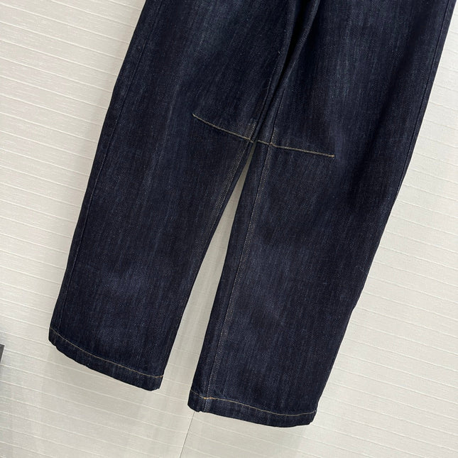 Loewe 25 Sickle Jeans Dark Blue Denim Cotton