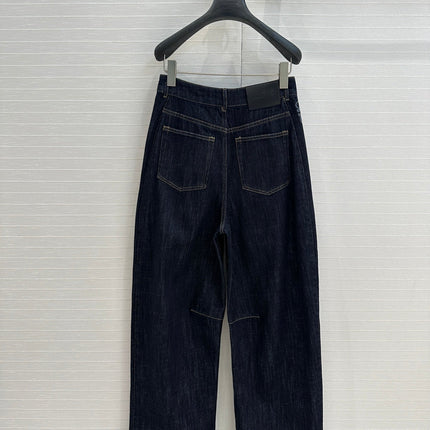 Loewe 25 Sickle Jeans Dark Blue Denim Cotton
