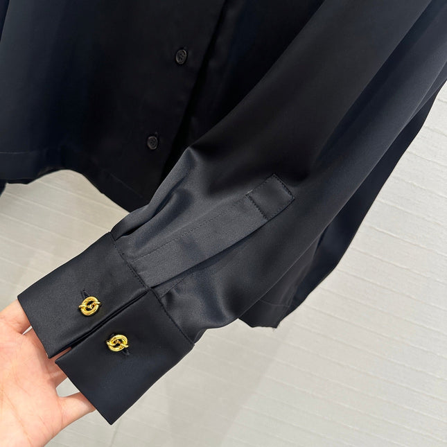 Loewe Shirt Black Acetate Fiber