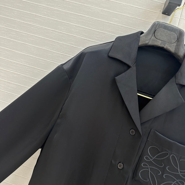 Loewe Shirt Black Acetate Fiber