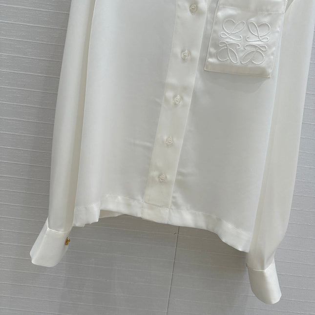 Loewe Shirt White Acetate Fiber