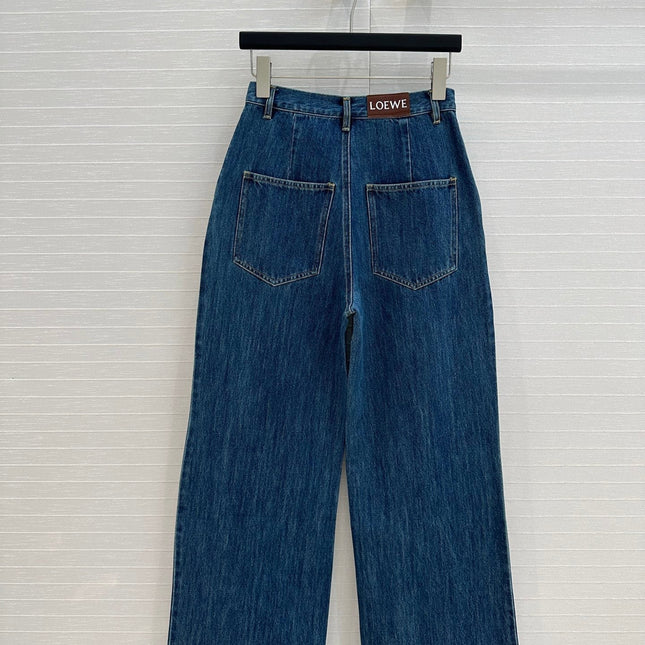 Loewe Straight Jeans Blue Cotton