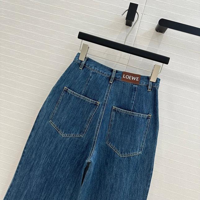 Loewe Straight Jeans Blue Cotton
