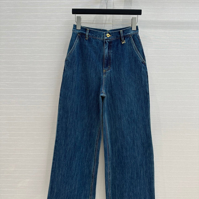 Loewe Straight Jeans Blue Cotton