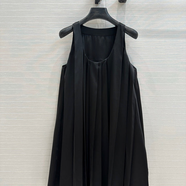Loewe Dress Black Polyester Fiber