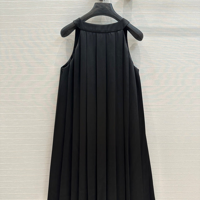 Loewe Dress Black Polyester Fiber