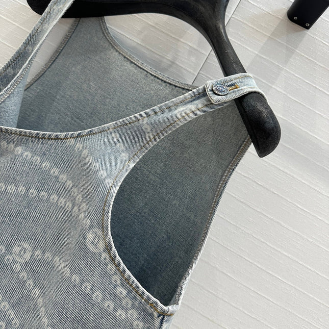 CC Denim Dress Blue Cotton