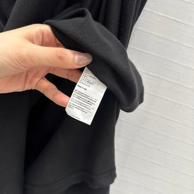 Loewe 25 Knotted Short-sleeved Dress Black Viscose