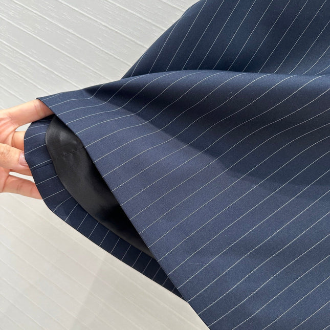 Loewe 25 Striped Vest Shirt Blue Viscose