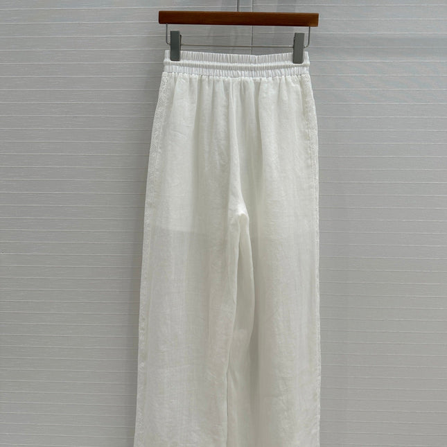 ZIMMERMANN LINEN LACE PANTS 276101