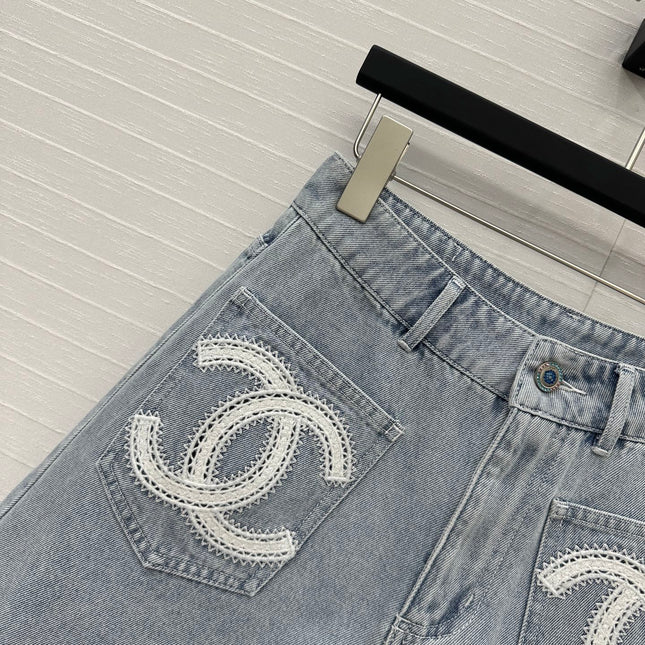 CC 25 Short Light Blue Denim Cotton