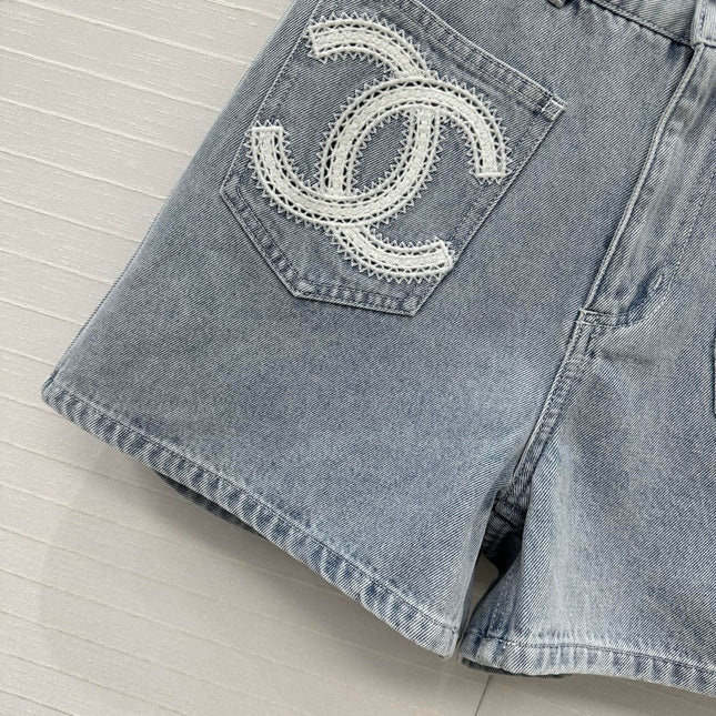 CC 25 Short Light Blue Denim Cotton