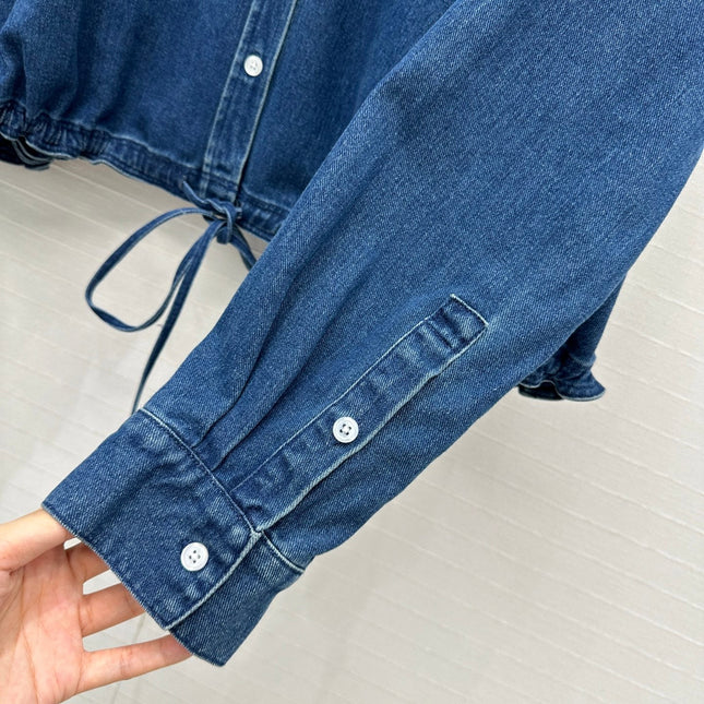 Loewe Shirt Jacket Blue Cotton