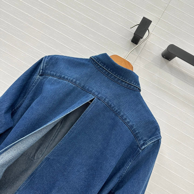 Loewe Shirt Jacket Blue Cotton