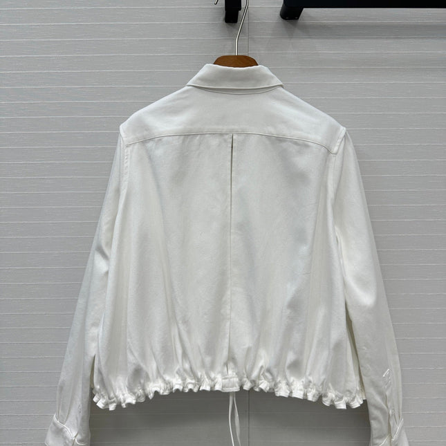 Loewe Shirt Jacket White Cotton