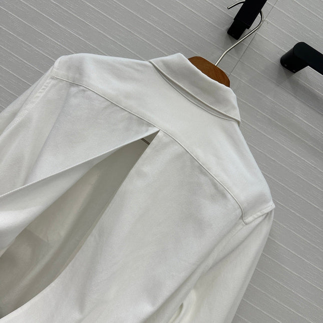 Loewe Shirt Jacket White Cotton