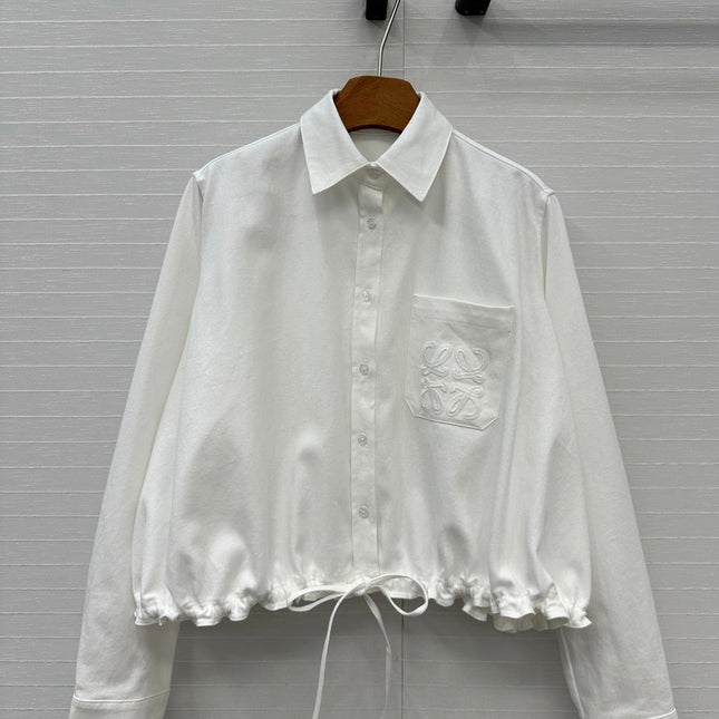 Loewe Shirt Jacket White Cotton