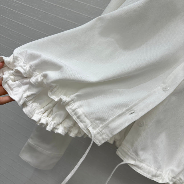 Loewe Shirt Jacket White Cotton