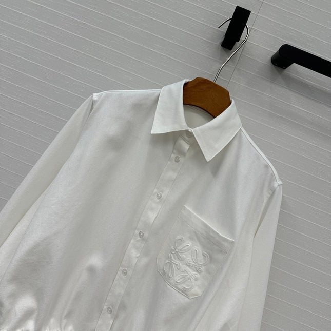 Loewe Shirt Jacket White Cotton