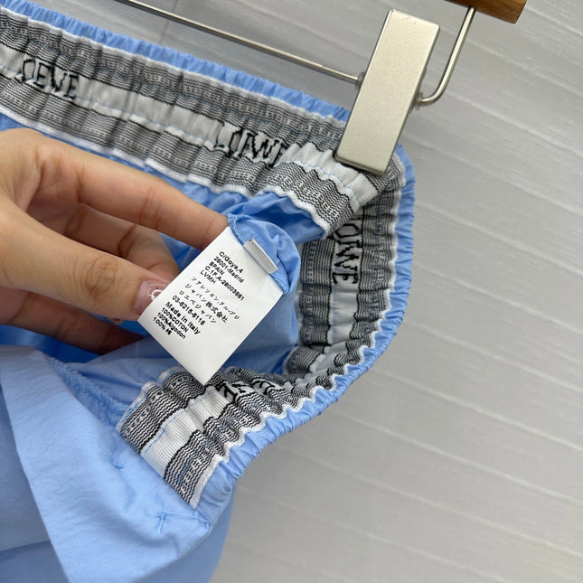 Loewe Short Blue Cotton