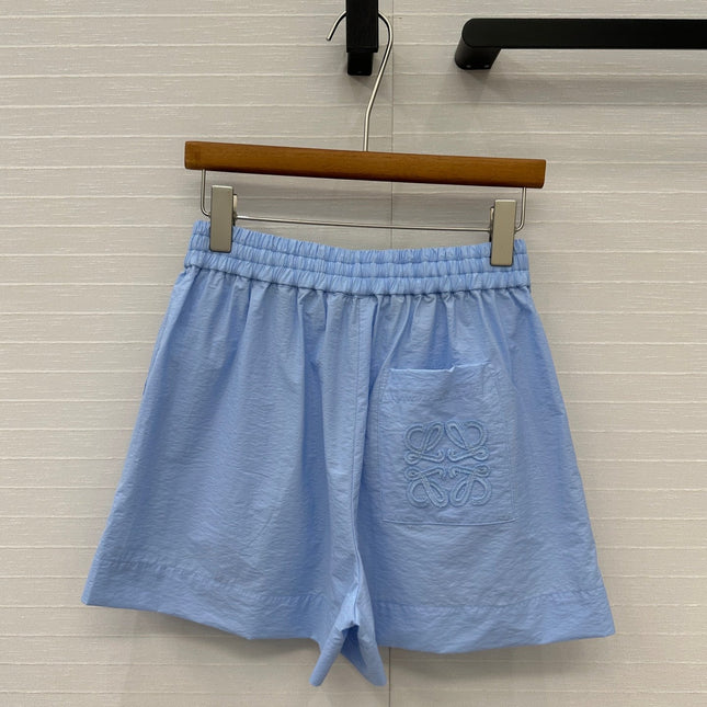 Loewe Short Blue Cotton