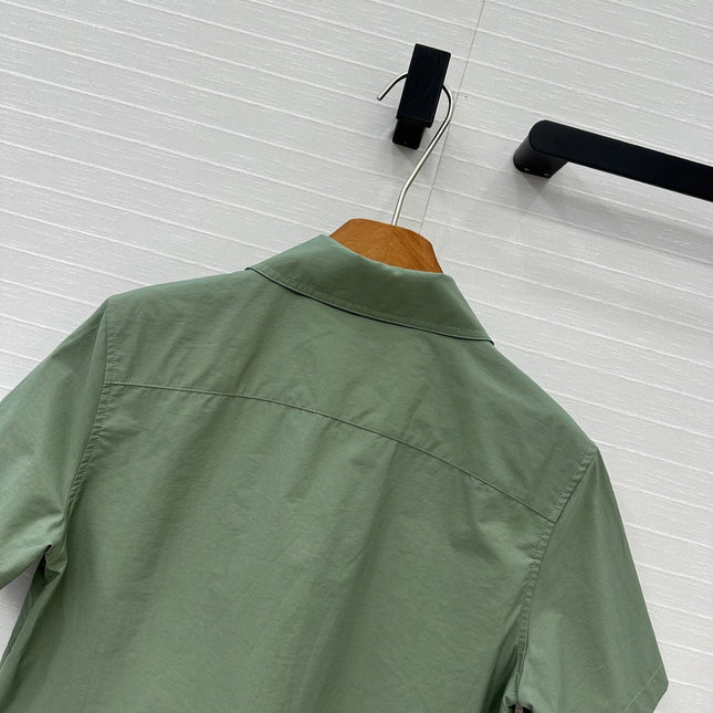 Loewe Short-sleeved Shirt Green Cotton