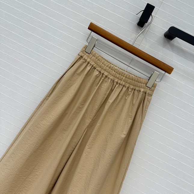 Loewe Pants Khaki Cotton