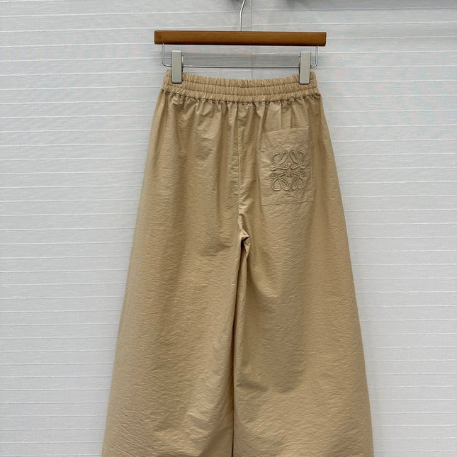 Loewe Pants Khaki Cotton