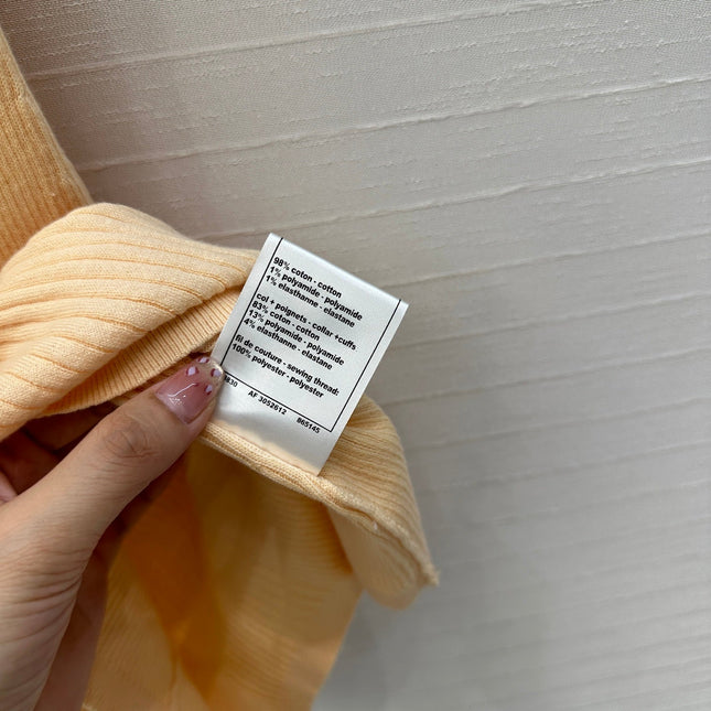 CC 25 Knitted Dress Yellow Cotton