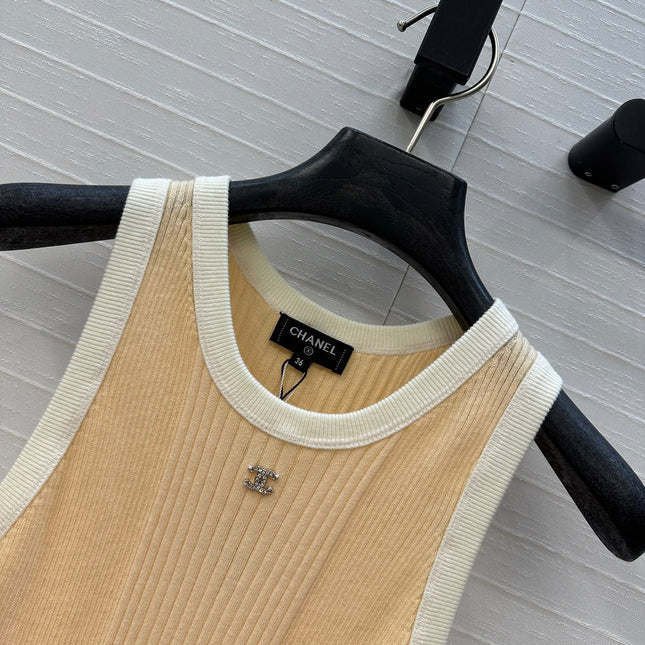 CC 25 Knitted Dress Yellow Cotton