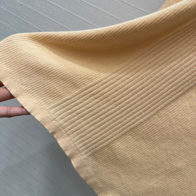 CC 25 Knitted Dress Yellow Cotton