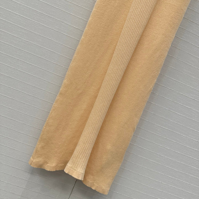 CC 25 Knitted Dress Yellow Cotton