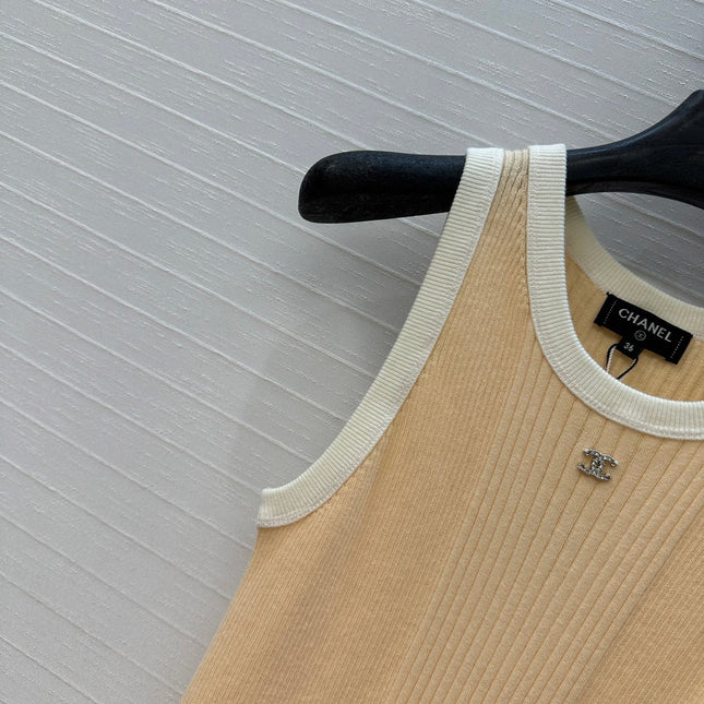 CC 25 Knitted Dress Yellow Cotton